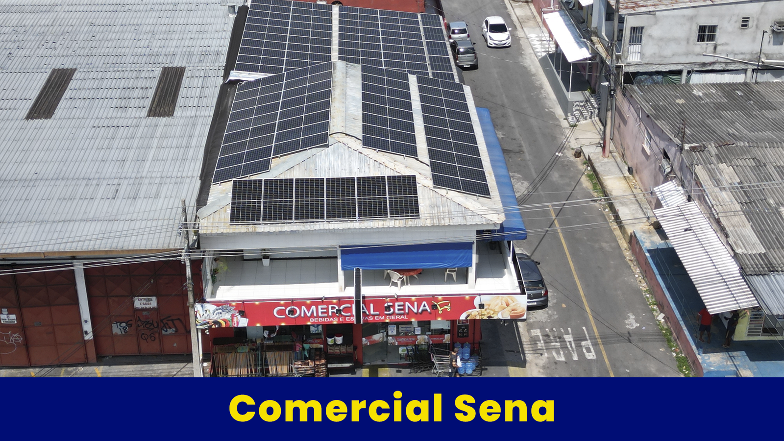 Comercial Sena com energia solar