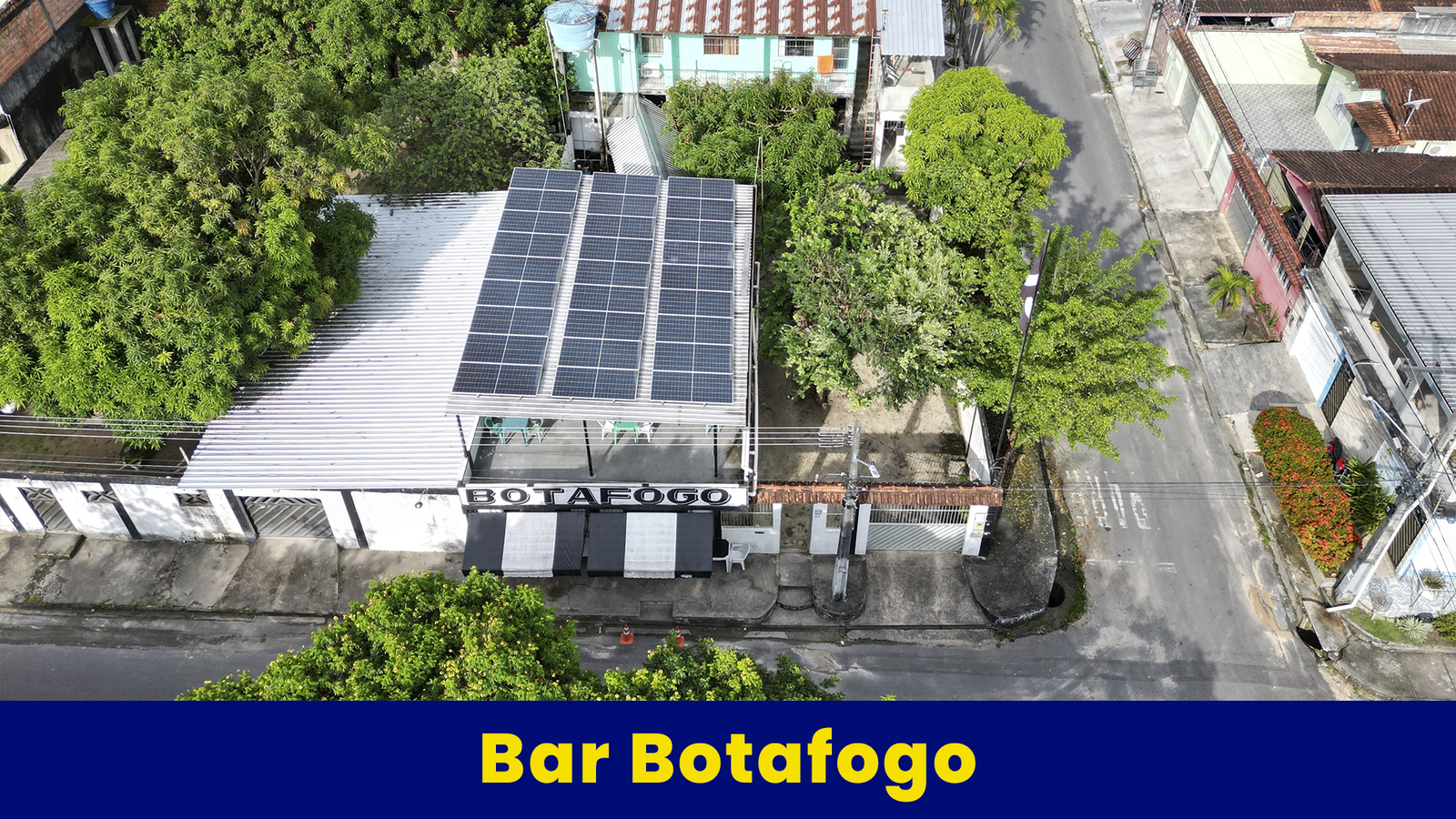 Bar Botafogo com energia solar